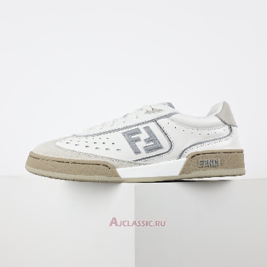 Buy Fendi Match Leather Suede Low Tops White Grey White 8E8670ASB2F1RUX-3 Quality Reps Replicas Shoes