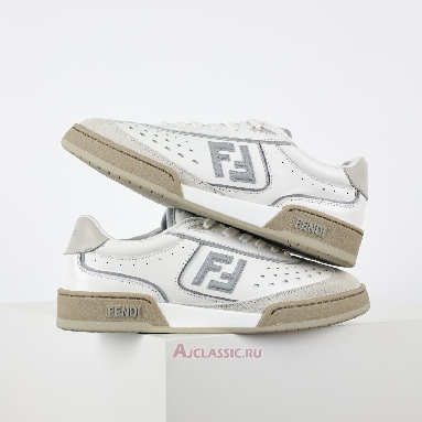 Buy Fendi Match Leather Suede Low Tops White Grey White 8E8670ASB2F1RUX-3 Quality Reps Replicas Shoes