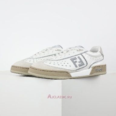 Buy Fendi Match Leather Suede Low Tops White Grey White 8E8670ASB2F1RUX-3 Quality Reps Replicas Shoes