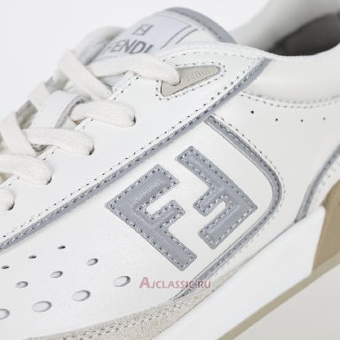 Buy Fendi Match Leather Suede Low Tops White Grey White 8E8670ASB2F1RUX-3 Quality Reps Replicas Shoes