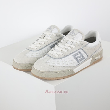 Buy Fendi Match Fabric Suede Low Tops Grey White Grey 8E8670ASB2F1RUX-4 Quality Reps Replicas Shoes
