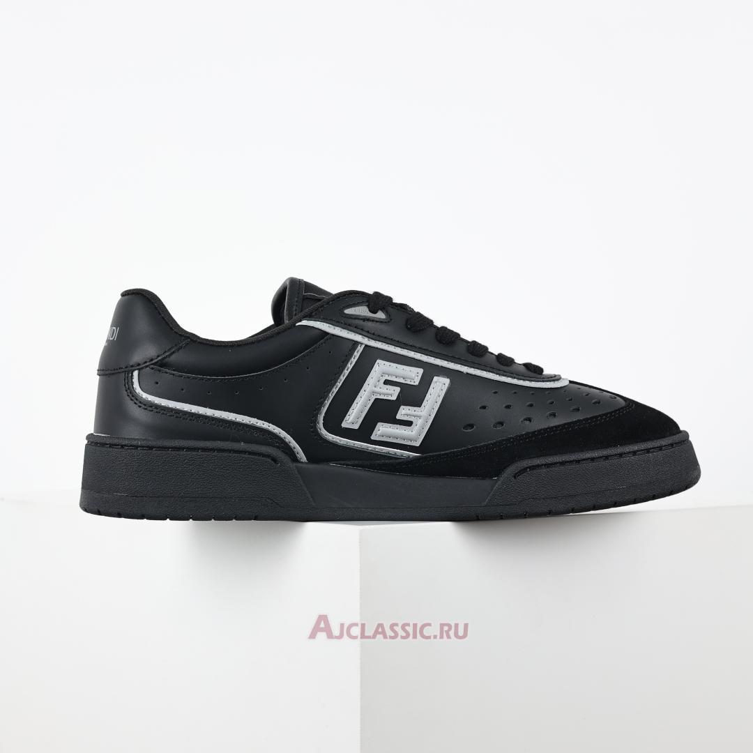 New Fendi Match Leather Suede Low Tops "Black Grey" 7E1643AOMNF1MYT-2 Shoes