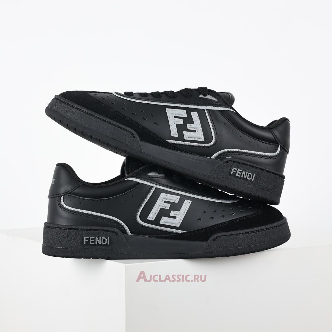 New Fendi Match Leather Suede Low Tops "Black Grey" 7E1643AOMNF1MYT-2 Shoes