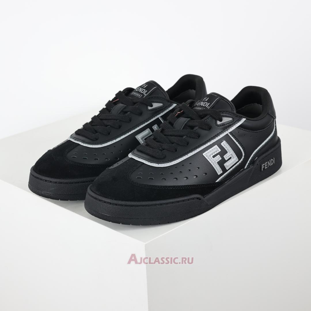 New Fendi Match Leather Suede Low Tops "Black Grey" 7E1643AOMNF1MYT-2 Shoes