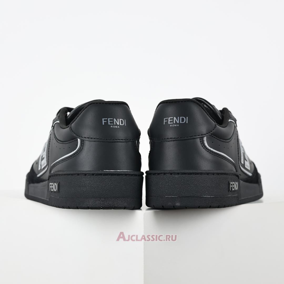 New Fendi Match Leather Suede Low Tops "Black Grey" 7E1643AOMNF1MYT-2 Shoes