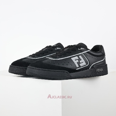 Buy Fendi Match Leather Suede Low Tops Black Grey Black 7E1643AOMNF1MYT-2 Quality Reps Replicas Shoes
