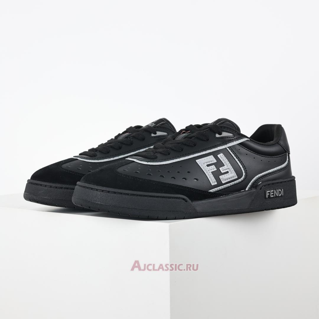 New Fendi Match Leather Suede Low Tops "Black Grey" 7E1643AOMNF1MYT-2 Shoes