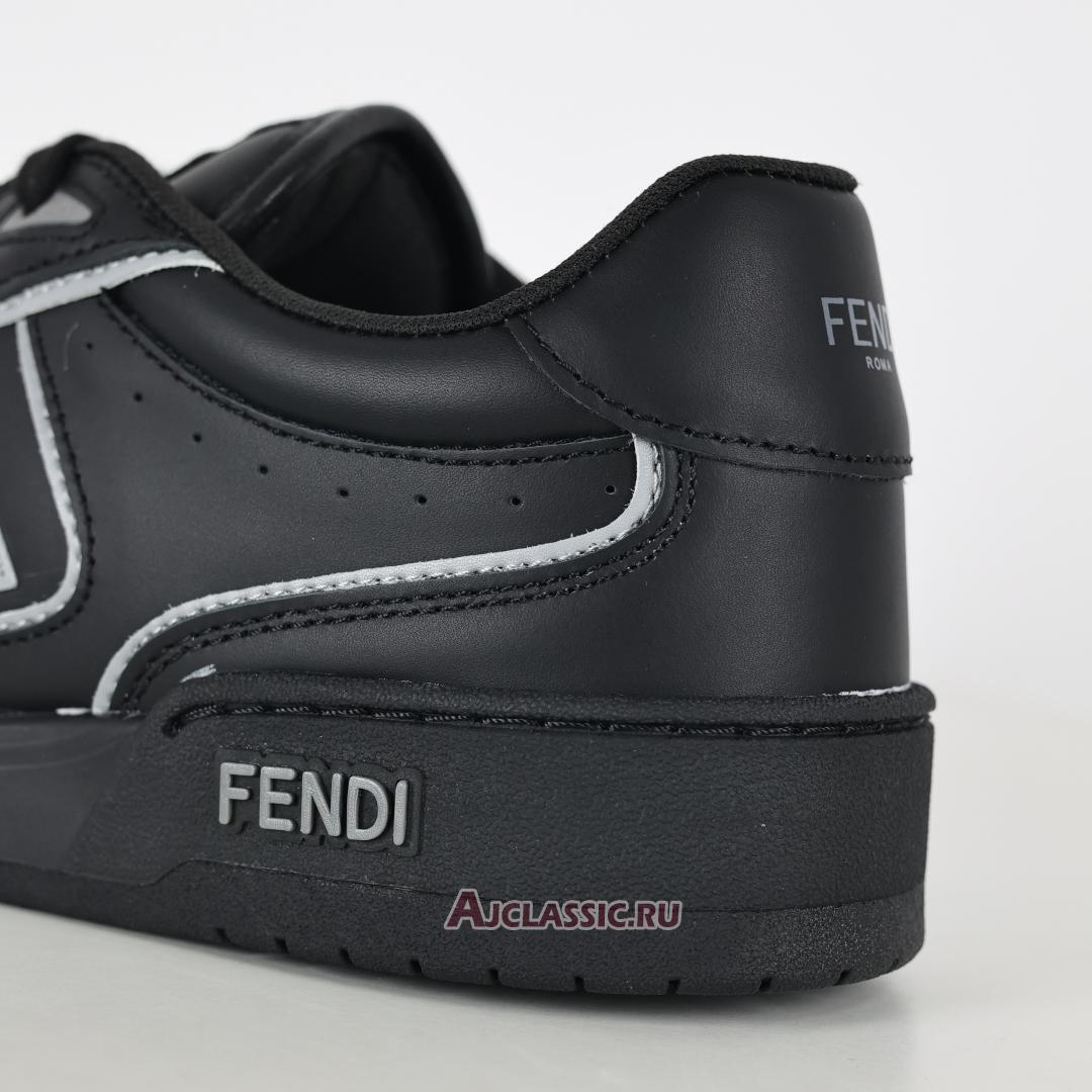 New Fendi Match Leather Suede Low Tops "Black Grey" 7E1643AOMNF1MYT-2 Shoes