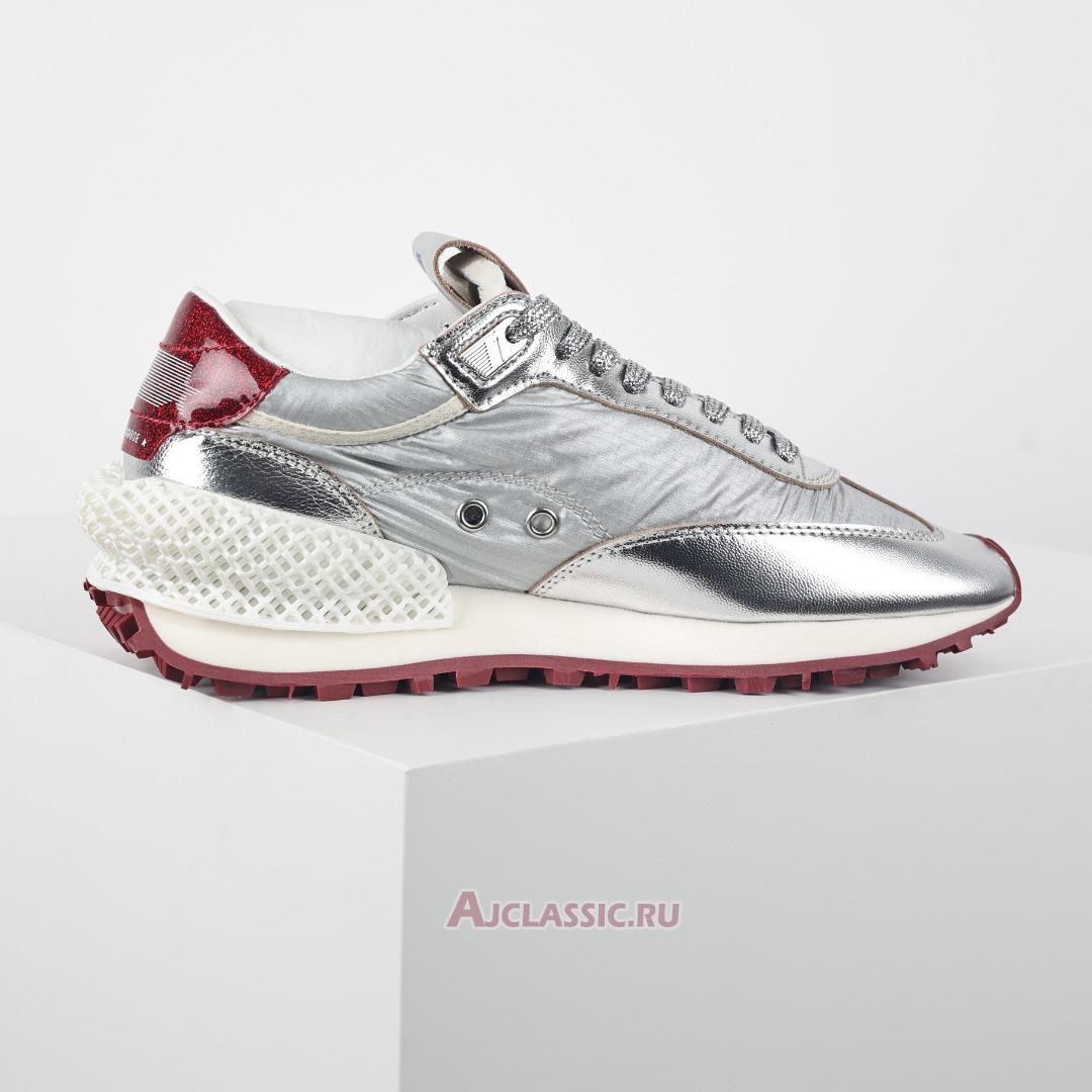 New Golden Goose Marathon Glitter & Star "Silver Red" GWF00684.F005631.70217 Shoes