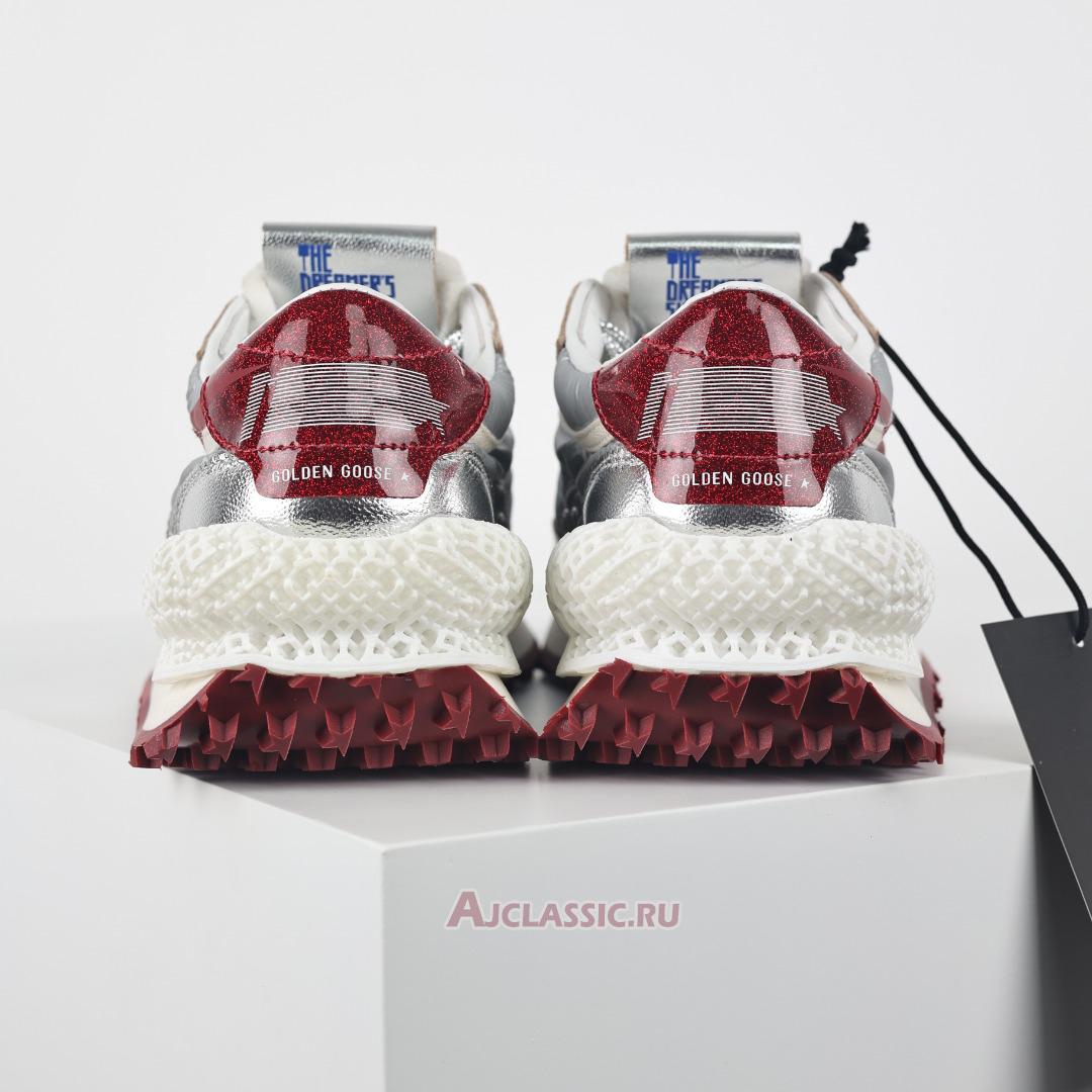 New Golden Goose Marathon Glitter & Star "Silver Red" GWF00684.F005631.70217 Shoes