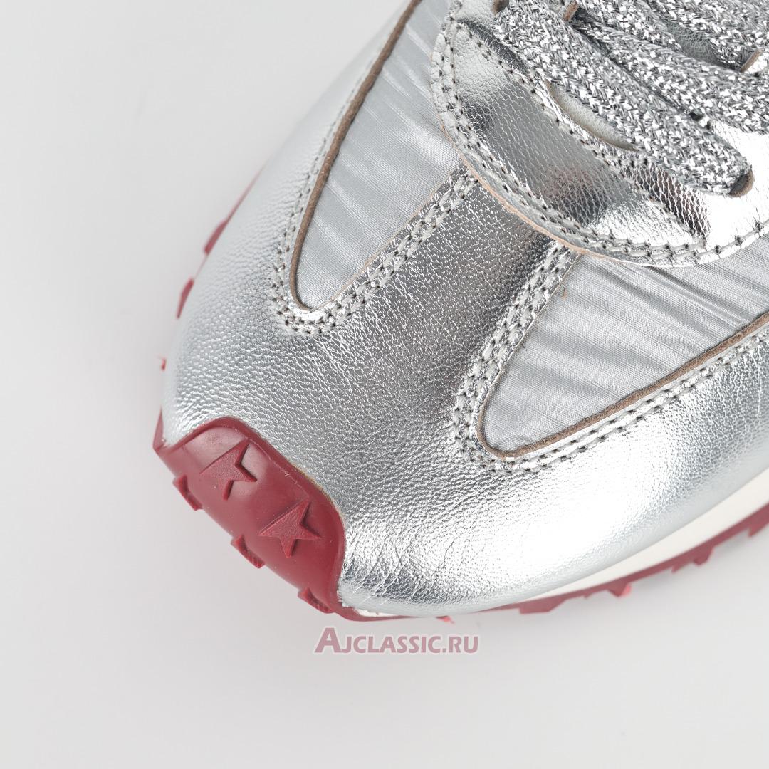 New Golden Goose Marathon Glitter & Star "Silver Red" GWF00684.F005631.70217 Shoes