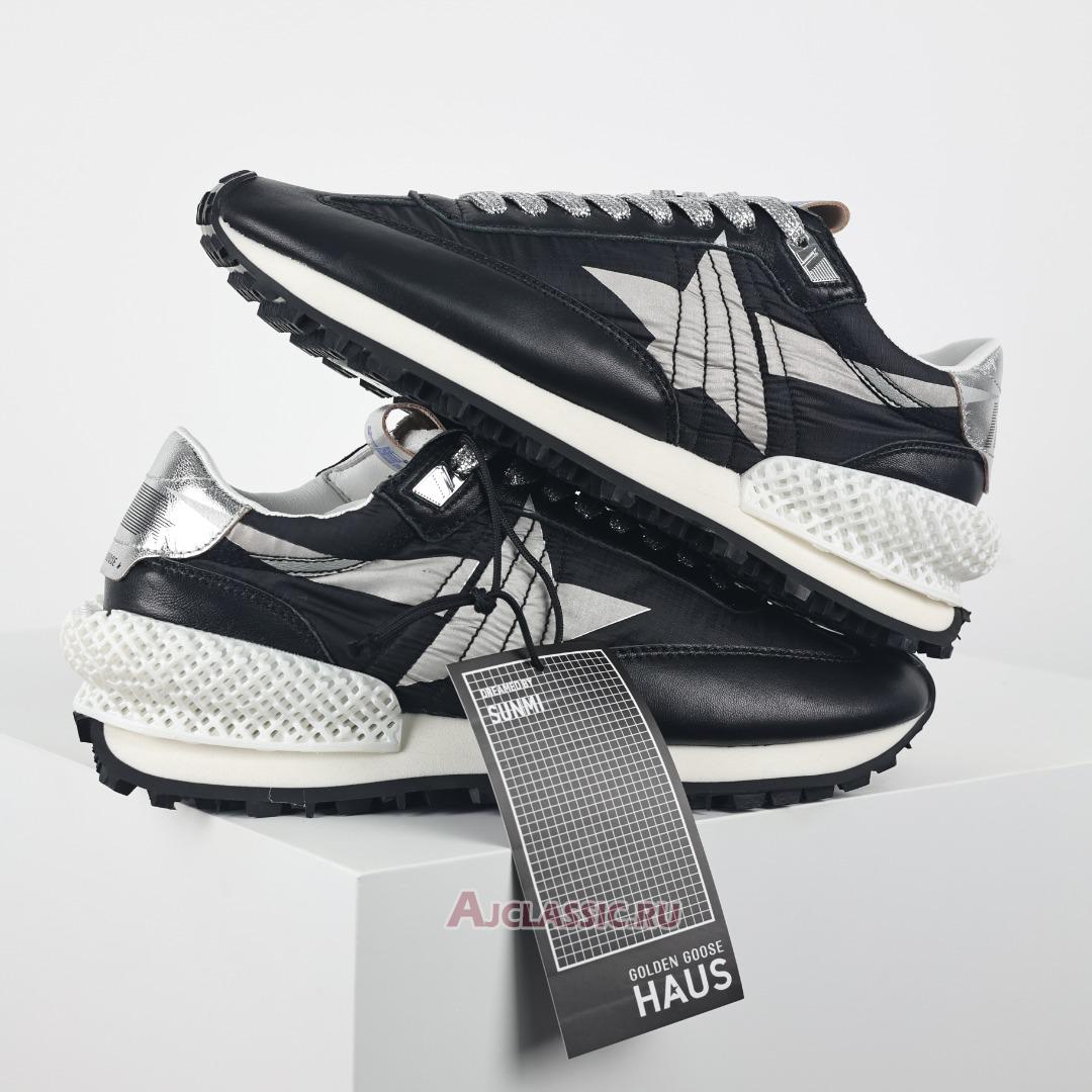 New Golden Goose Marathon Glitter & Star "Black Silver" GWF00684.F005675.90179 Shoes