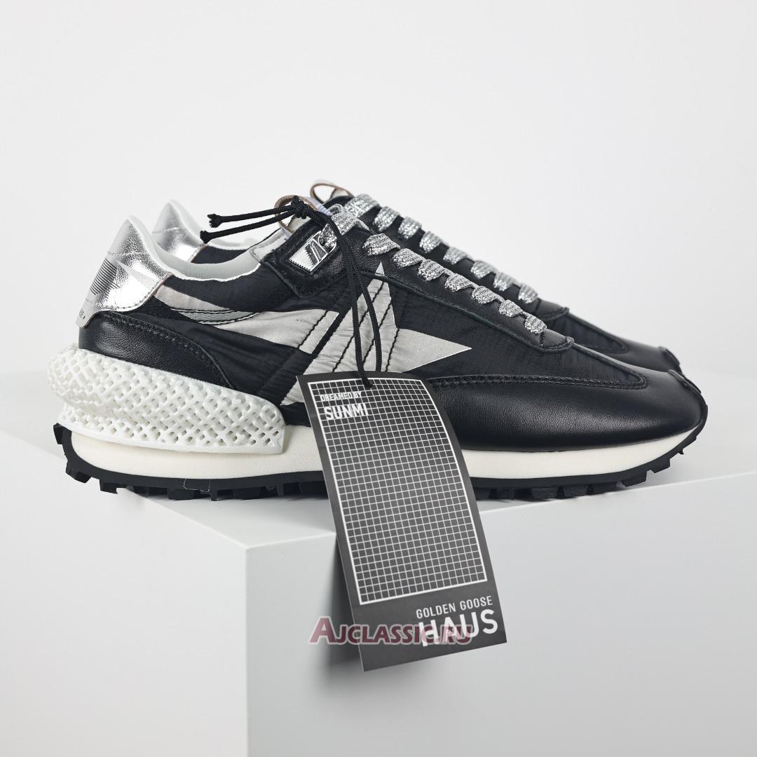 New Golden Goose Marathon Glitter & Star "Black Silver" GWF00684.F005675.90179 Shoes