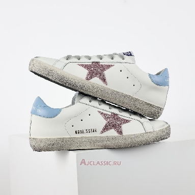 Buy Golden Goose Superstar Purple Glitter White Blue White GWF00102.F005358.82532-2 Quality Reps Replicas Shoes