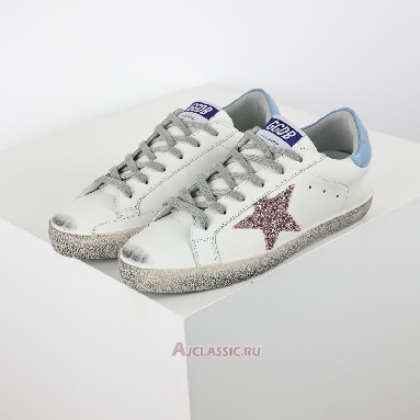 Buy Golden Goose Superstar Purple Glitter White Blue White GWF00102.F005358.82532-2 Quality Reps Replicas Shoes