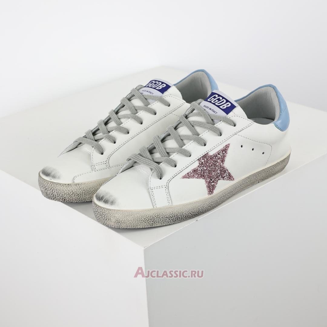New Golden Goose Superstar "Purple Glitter White Blue" GWF00102.F005358.82532-2 Shoes