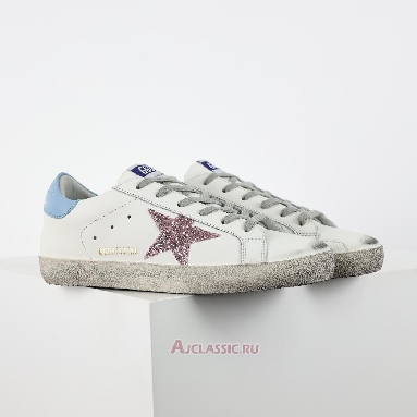 Buy Golden Goose Superstar Purple Glitter White Blue White GWF00102.F005358.82532-2 Quality Reps Replicas Shoes