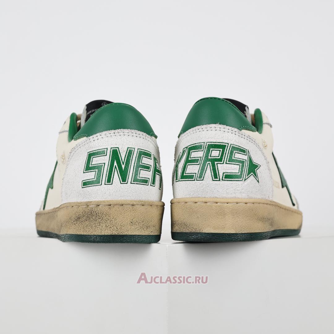 New Golden Goose Ball Star "White Green" GWF00117.F005821.10361 Shoes