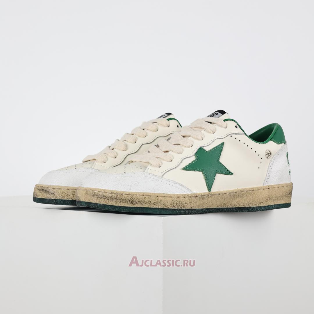 New Golden Goose Ball Star "White Green" GWF00117.F005821.10361 Shoes