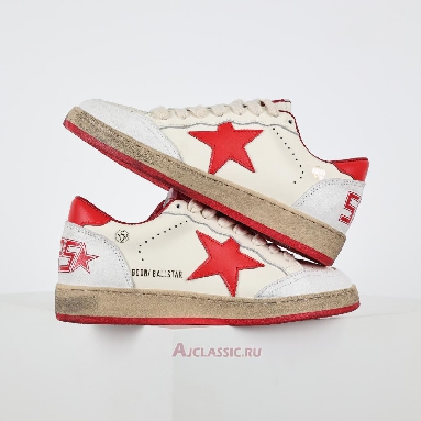 Buy Golden Goose Ball Star White Red White GMF00117.F000325.10275 Quality Reps Replicas Shoes