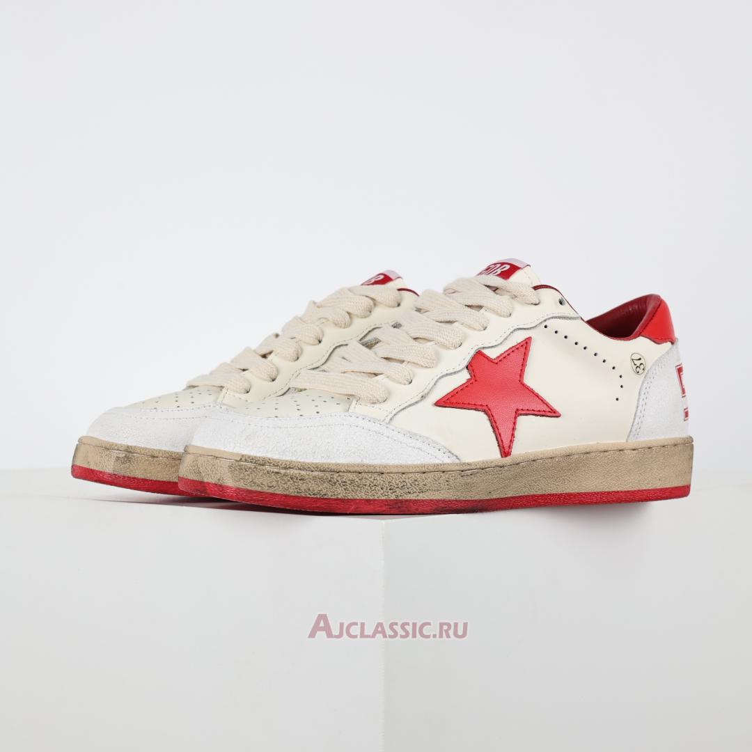 New Golden Goose Ball Star "White Red" GMF00117.F000325.10275 Shoes