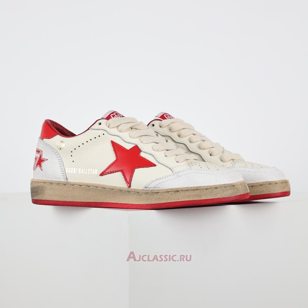 New Golden Goose Ball Star "White Red" GMF00117.F000325.10275 Shoes