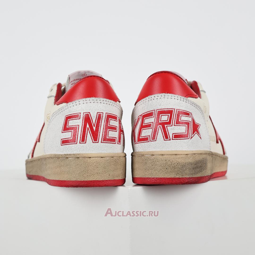New Golden Goose Ball Star "White Red" GMF00117.F000325.10275 Shoes
