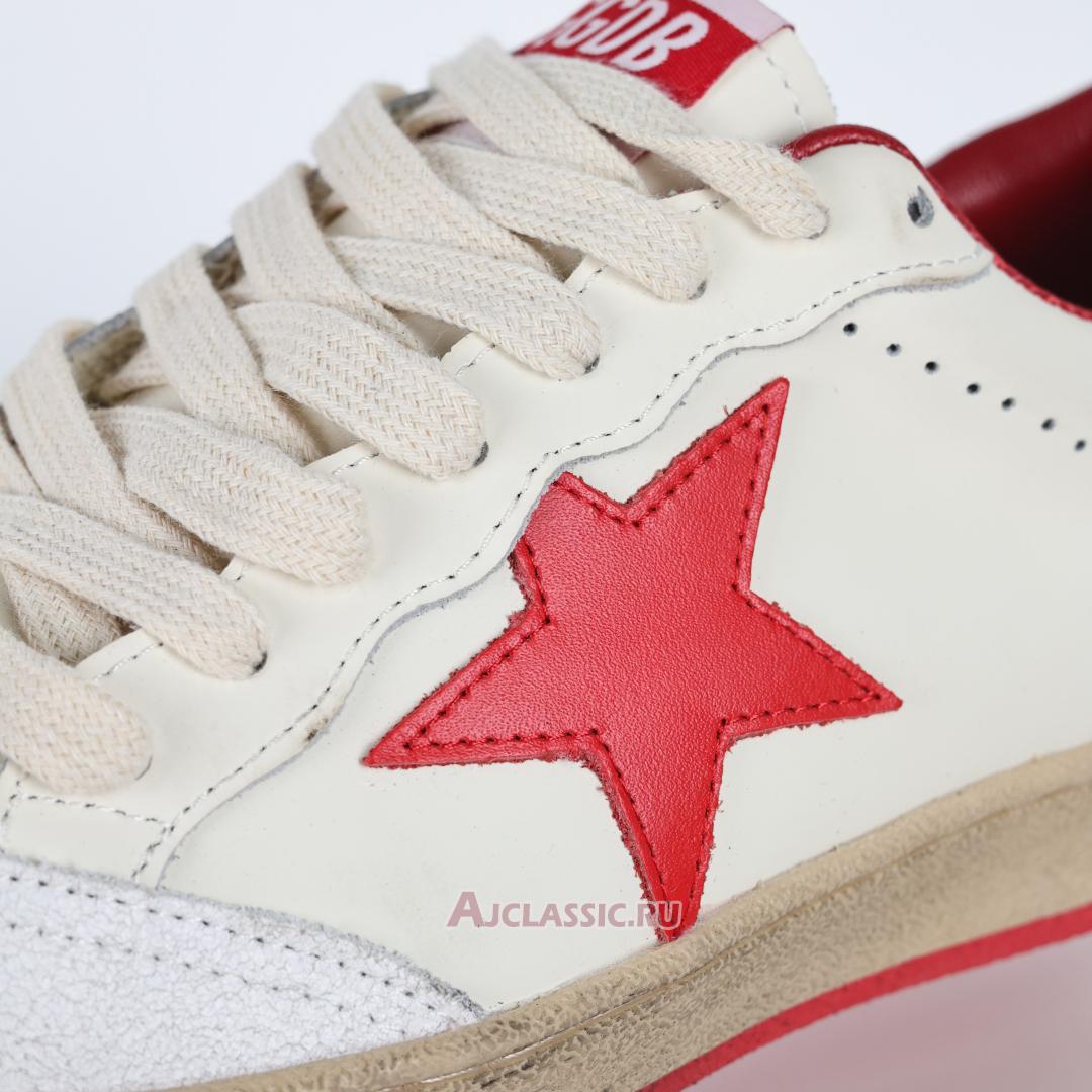 New Golden Goose Ball Star "White Red" GMF00117.F000325.10275 Shoes