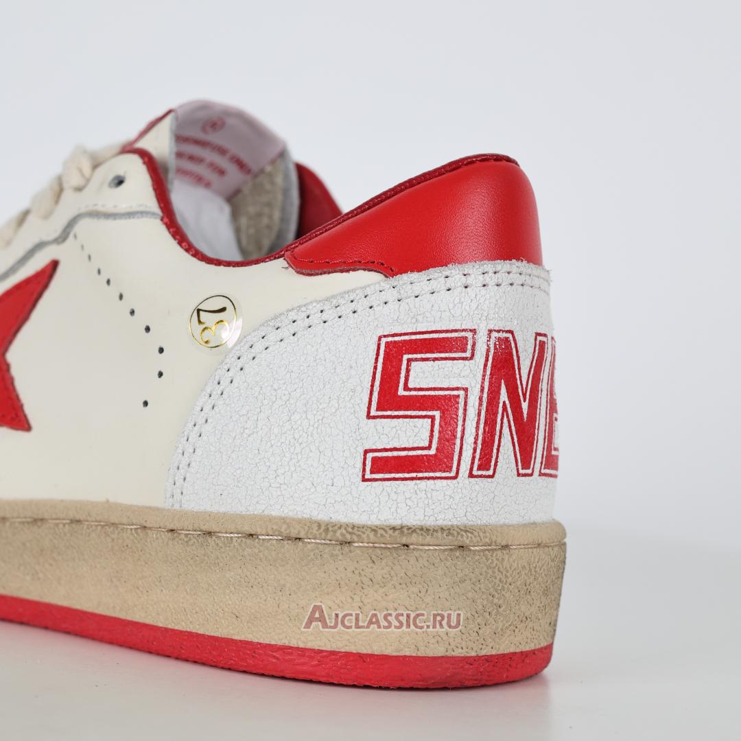 New Golden Goose Ball Star "White Red" GMF00117.F000325.10275 Shoes