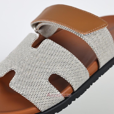 Buy Hermes Chypre Sandal Canva Prunoir Naturel Grey H231819ZHPN420 Quality Reps Replicas Shoes