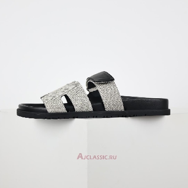 Buy Hermes Chypre Sandal Prunoir Noir Black H231819ZH78400 Quality Reps Replicas Shoes