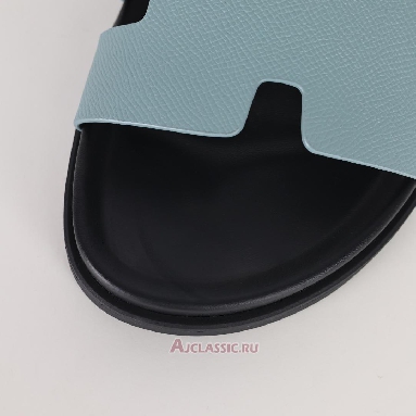 Buy Hermes Chypre Sandal Leather Blue Black Blue H222857ZHBR390 Quality Reps Replicas Shoes