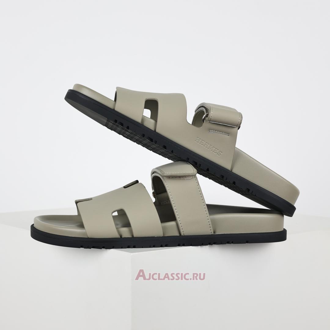 New Hermes Chypre Sandal Leather "Beige Esquisse" H222299ZNL360 Shoes