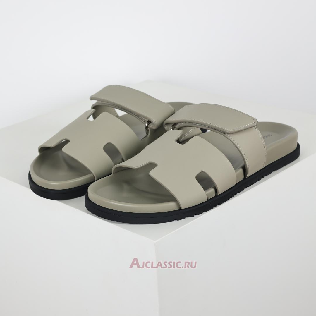 New Hermes Chypre Sandal Leather "Beige Esquisse" H222299ZNL360 Shoes