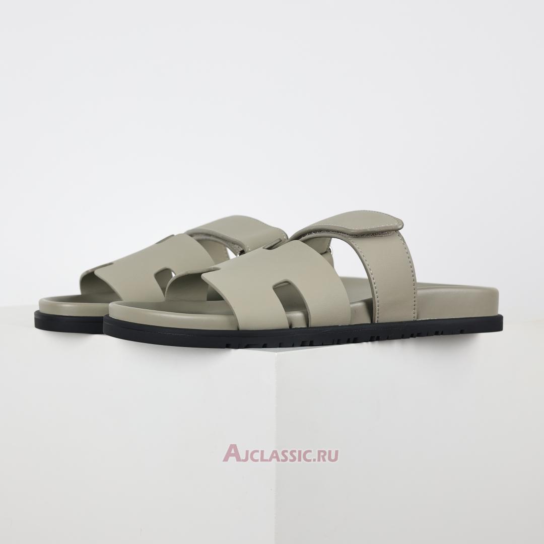 New Hermes Chypre Sandal Leather "Beige Esquisse" H222299ZNL360 Shoes