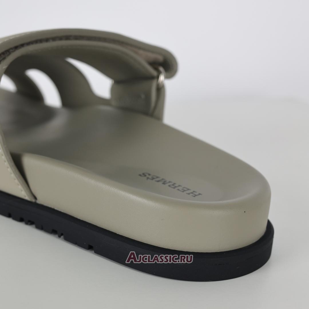 New Hermes Chypre Sandal Leather "Beige Esquisse" H222299ZNL360 Shoes