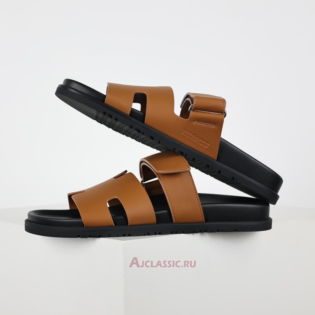 New Hermes Chypre Sandal Leather "Naturel" H222299ZA3340 Shoes