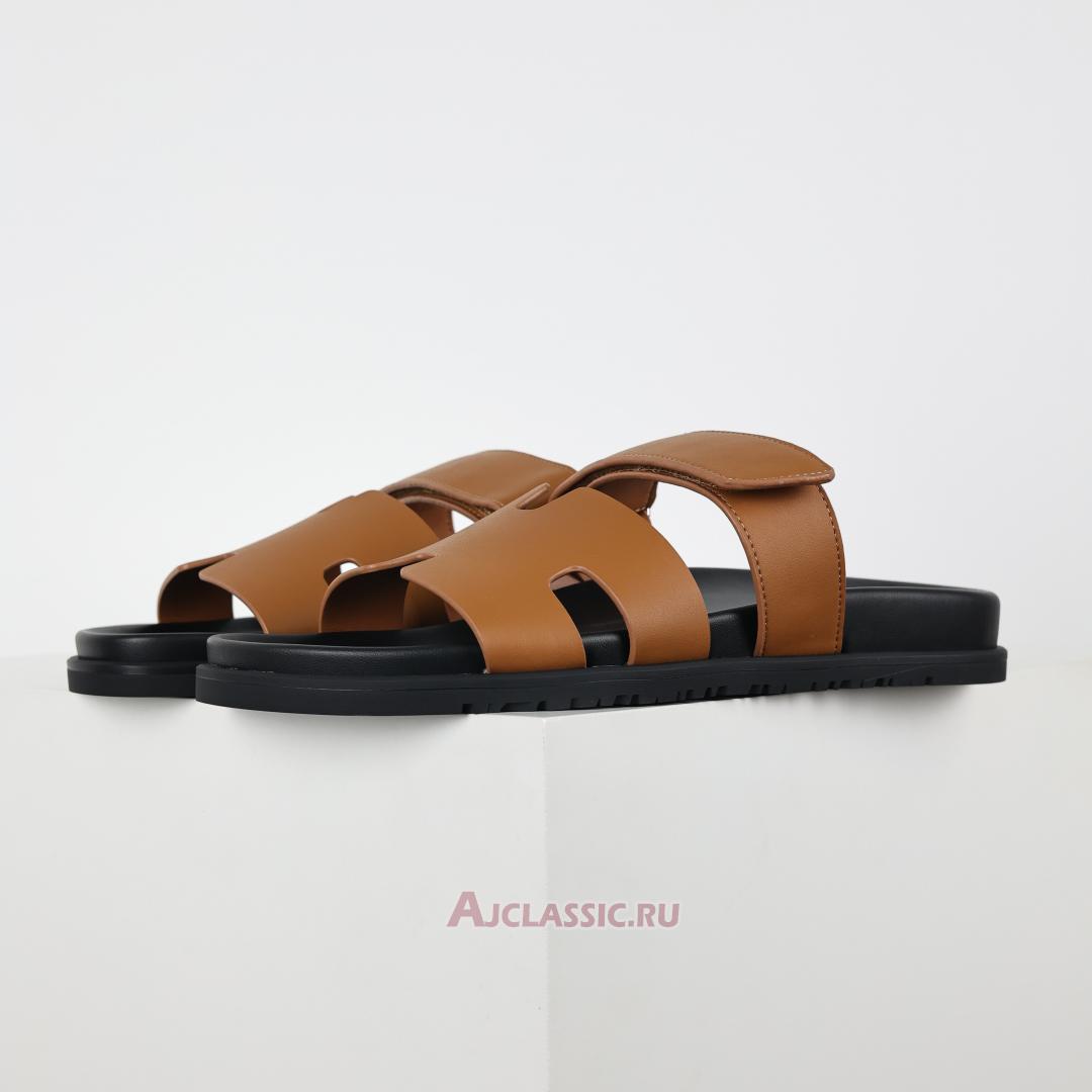 New Hermes Chypre Sandal Leather "Naturel" H222299ZA3340 Shoes