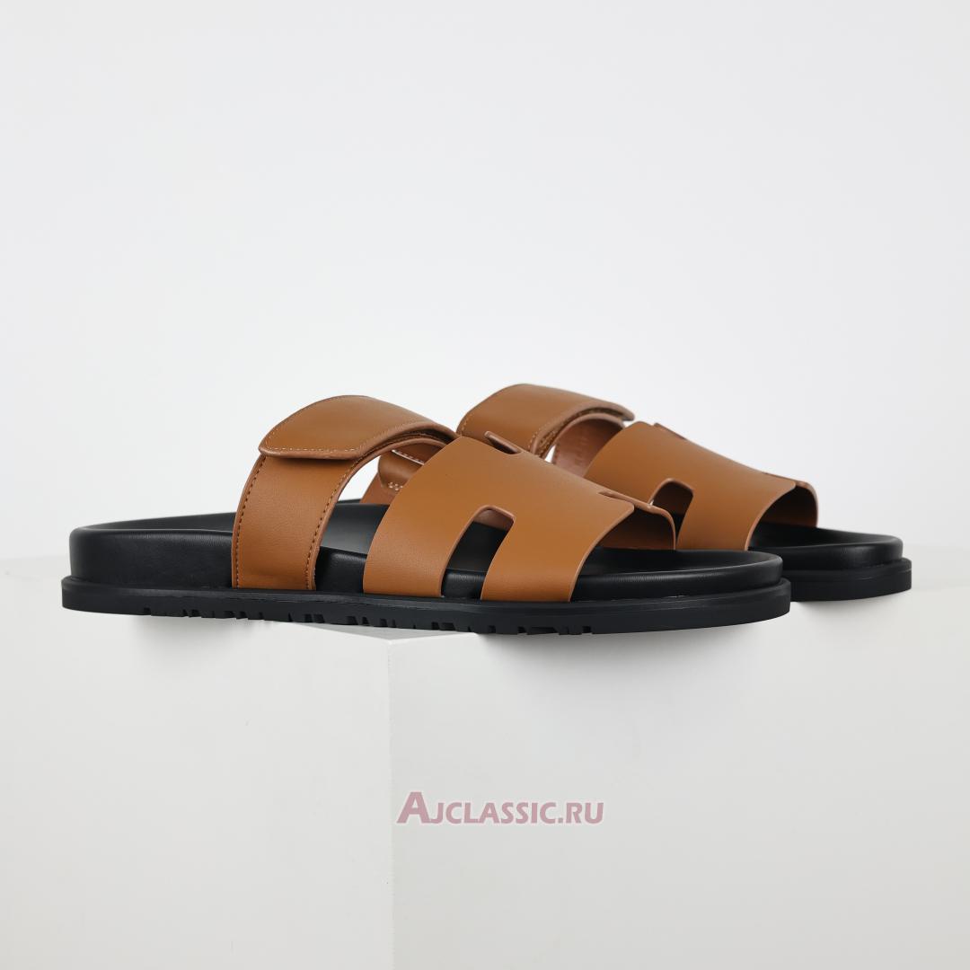 New Hermes Chypre Sandal Leather "Naturel" H222299ZA3340 Shoes