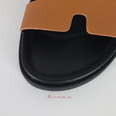 Buy Hermes Chypre Sandal Leather Naturel Brown H222299ZA3340 Quality Reps Replicas Shoes