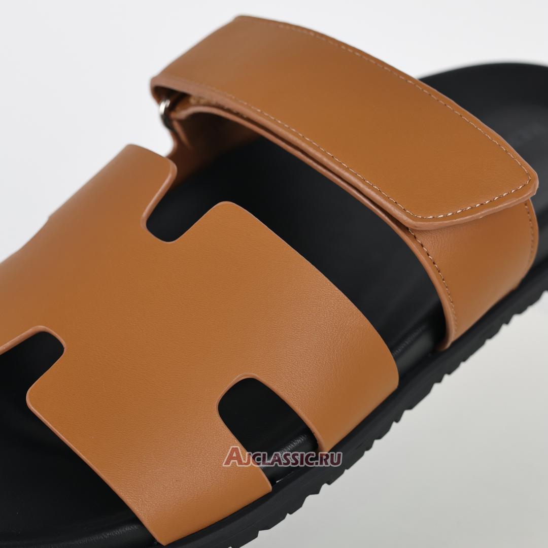 New Hermes Chypre Sandal Leather "Naturel" H222299ZA3340 Shoes