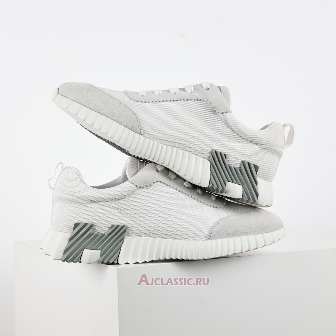 New Hermes Bouncing Sneaker "White Grey" H231764ZH90 Shoes