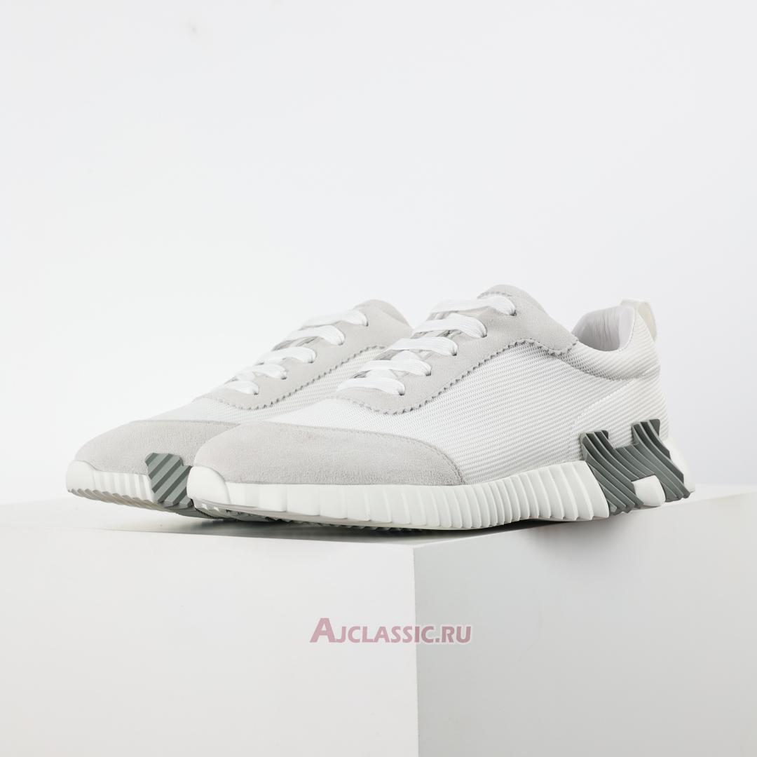 New Hermes Bouncing Sneaker "White Grey" H231764ZH90 Shoes