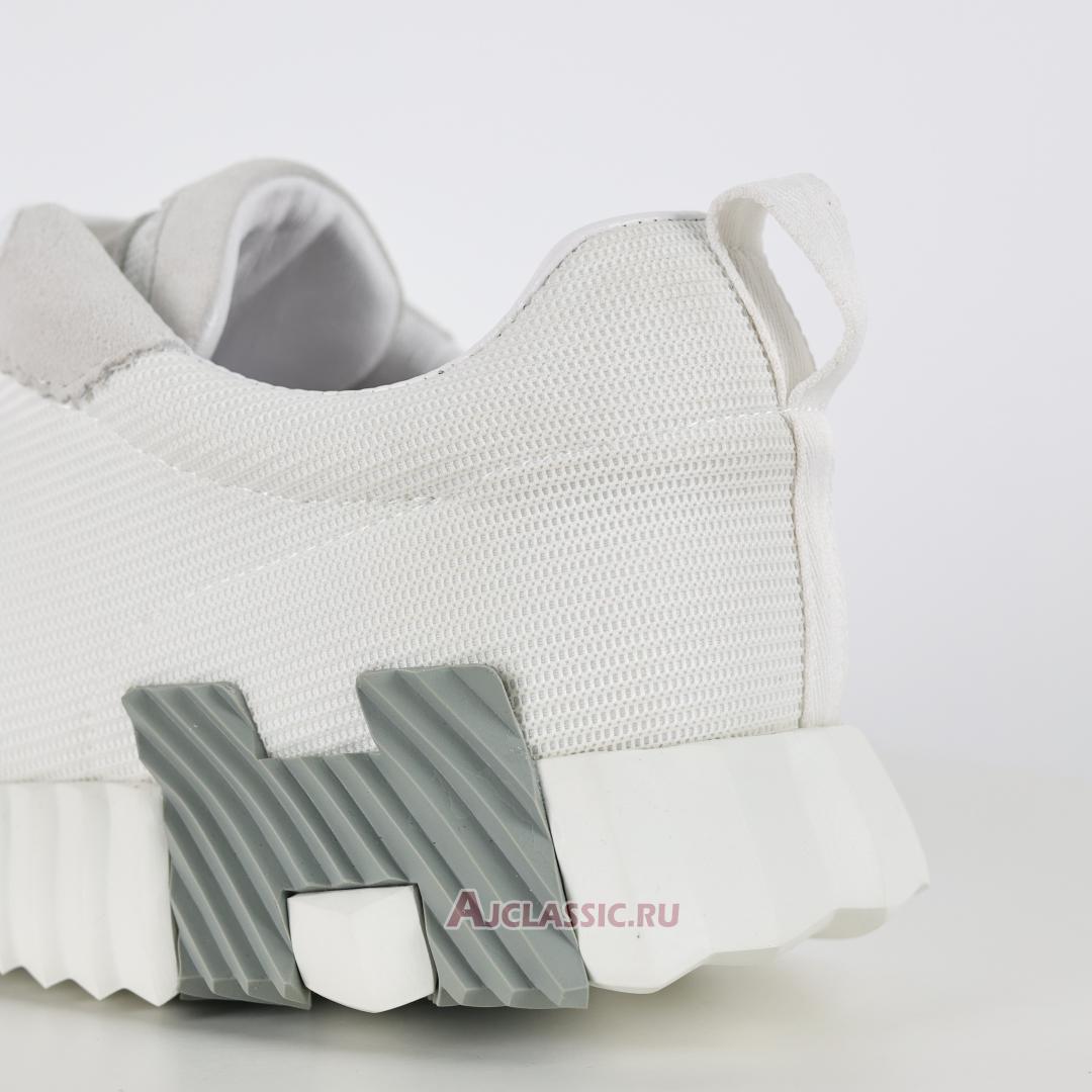 New Hermes Bouncing Sneaker "White Grey" H231764ZH90 Shoes