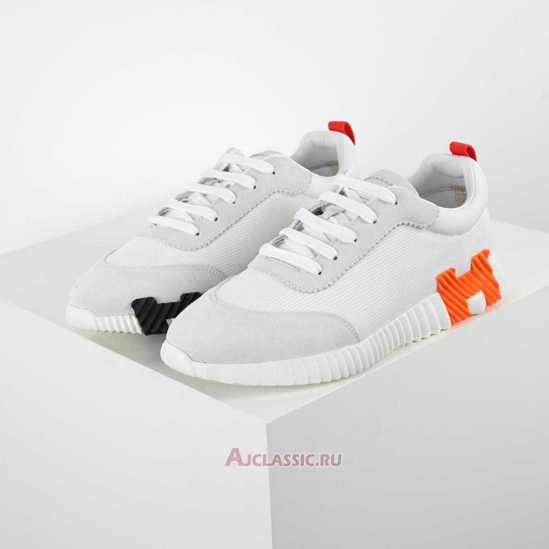 New Hermes Bouncing Sneaker "White Orange" H202934Z-H7 Shoes