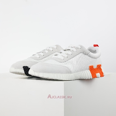 Buy Hermes Bouncing Sneaker White Orange White H202934Z-H7 Quality Reps Replicas Shoes