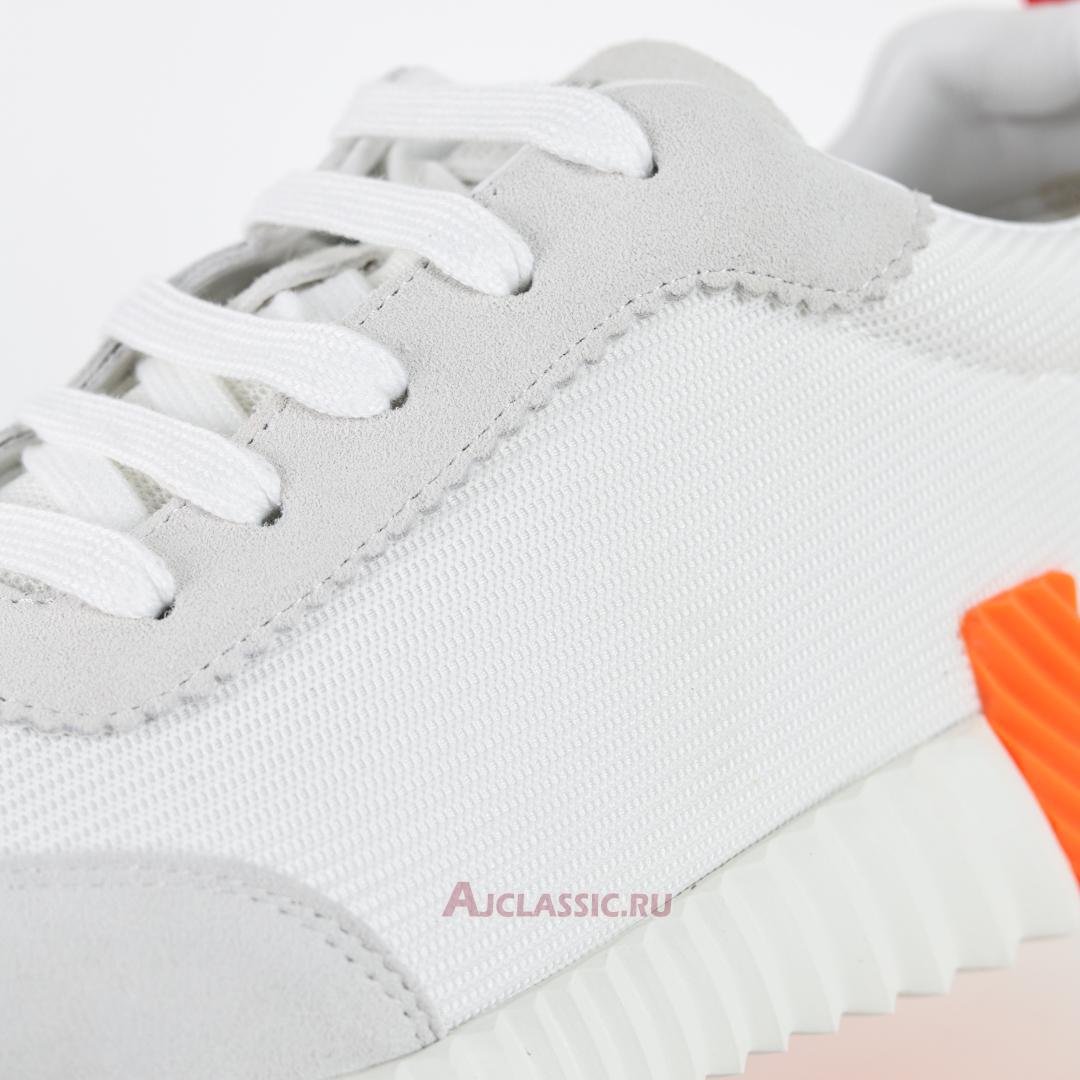 New Hermes Bouncing Sneaker "White Orange" H202934Z-H7 Shoes