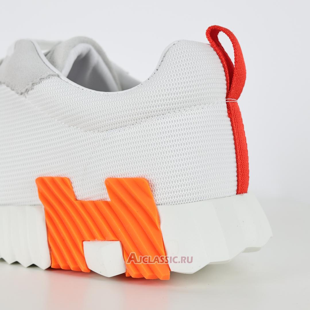 New Hermes Bouncing Sneaker "White Orange" H202934Z-H7 Shoes