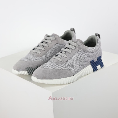 Buy Hermes Bouncing Sneaker Grey Blue Grey H251099ZGN350-2 Quality Reps Replicas Shoes