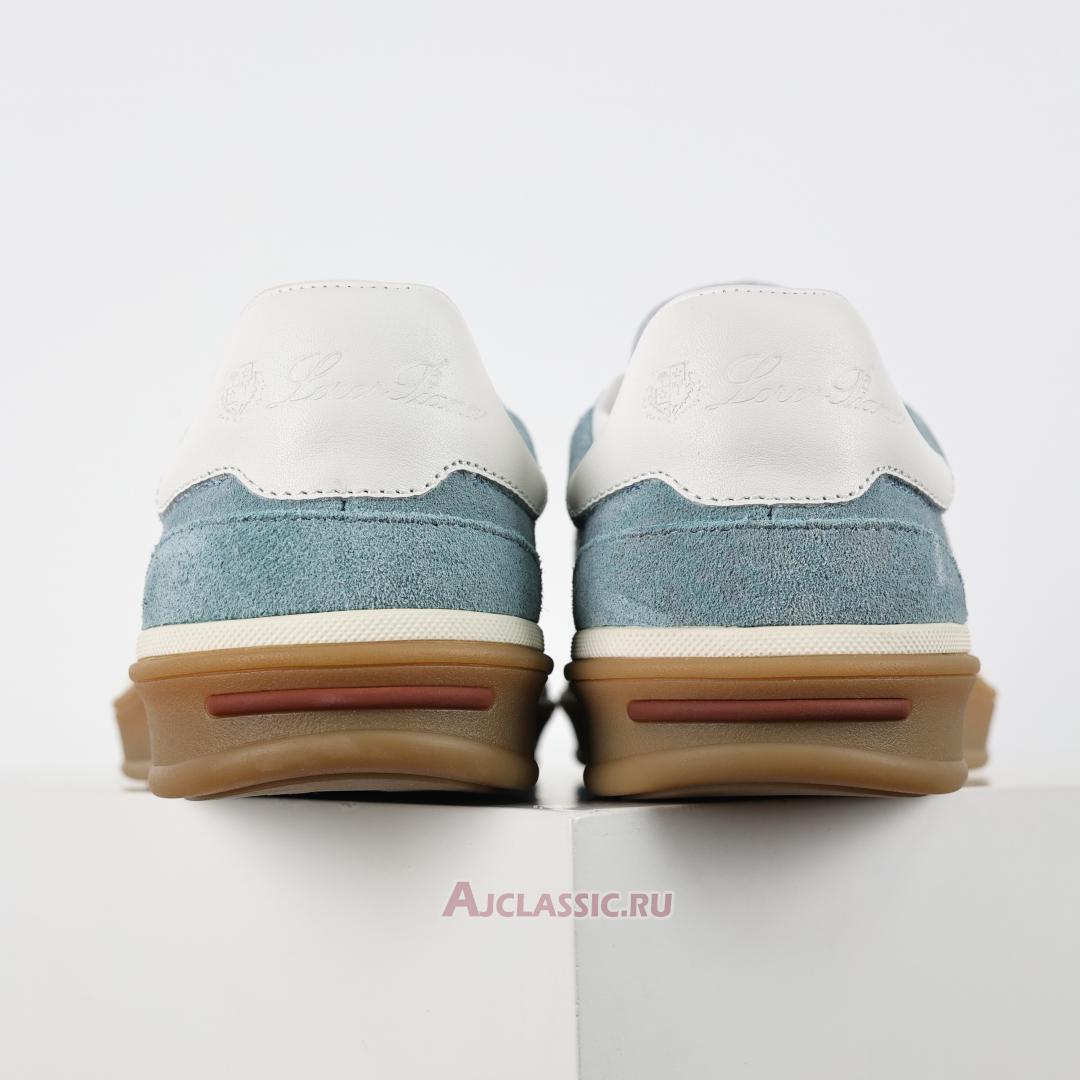 New Loro Piana Tennis Walk Sneaker Suede "Blue White" FAO1547-519Y-2 Shoes